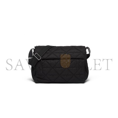 PRADA TOPSTITCHED RE-NYLON SHOULDER BAG 2VD057 (36*28*14cm)